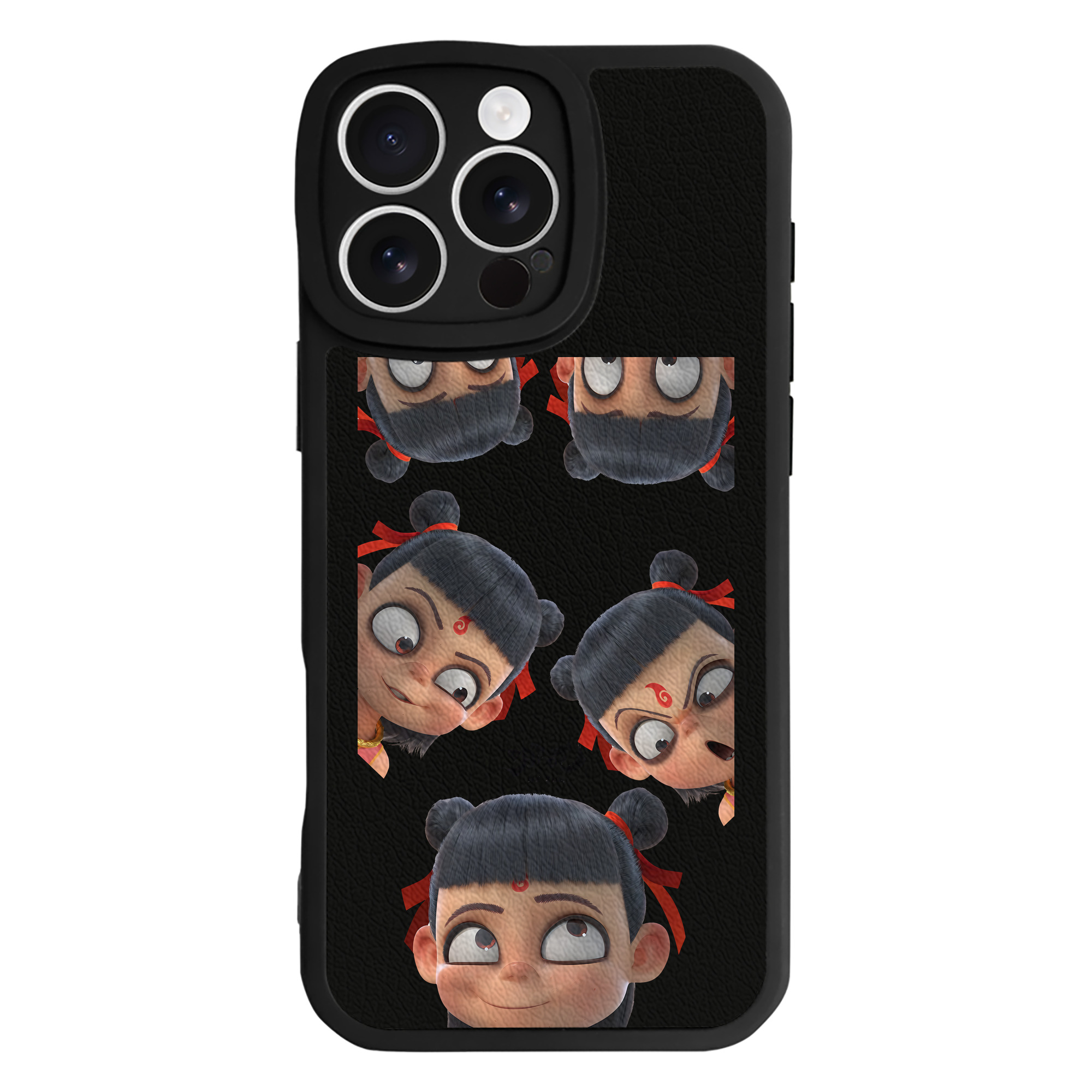 （画像用） Ne Zha 2 ナタ 魔童の大暴れ 【iPhone 16シリーズ対応】シリコンスマホケース（レザー調） 材質：シリコン